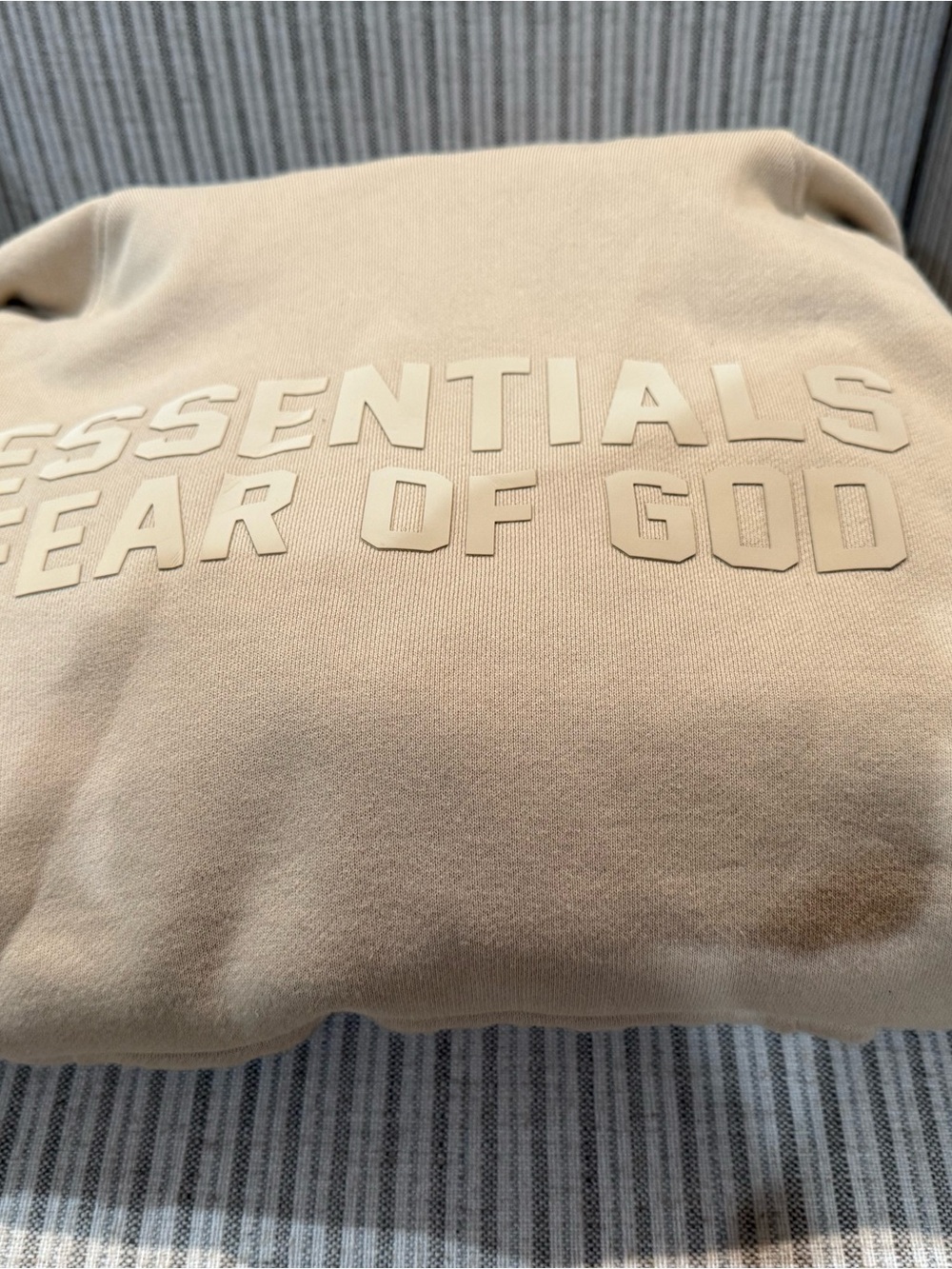 Fear of God Essentials Men’s Hoodie dirty beige